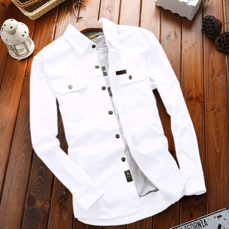 Einfarbiges Herrenhemd für jeden Anlass - 9