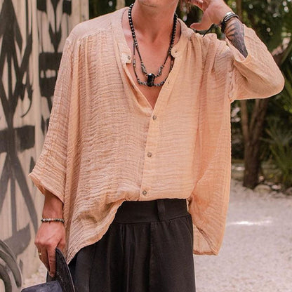 Marly Zurich - Camicia in lino di cotone tinta unita - 6