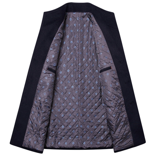Marly Zurich Elegante Herren Mantel mit Stehkragen - 1