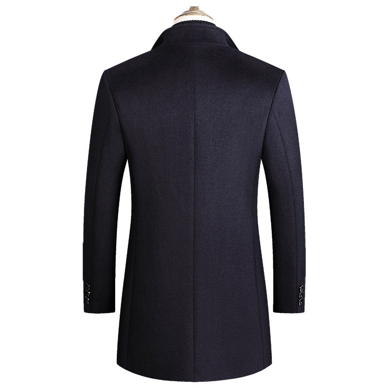Marly Zurich Elegante Herren Mantel mit Stehkragen - 3