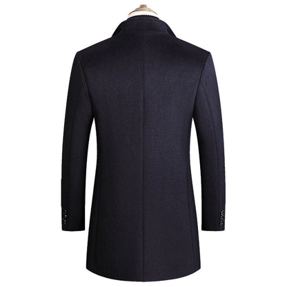 Marly Zurich Elegante Herren Mantel mit Stehkragen - 3