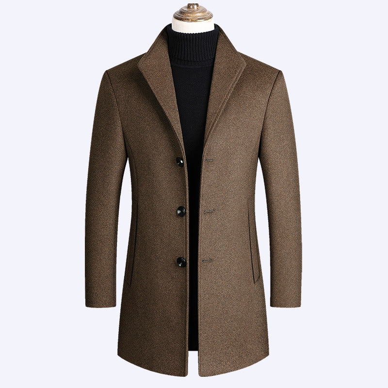 Marly Zurich Elegante Herren Mantel mit Stehkragen - 5