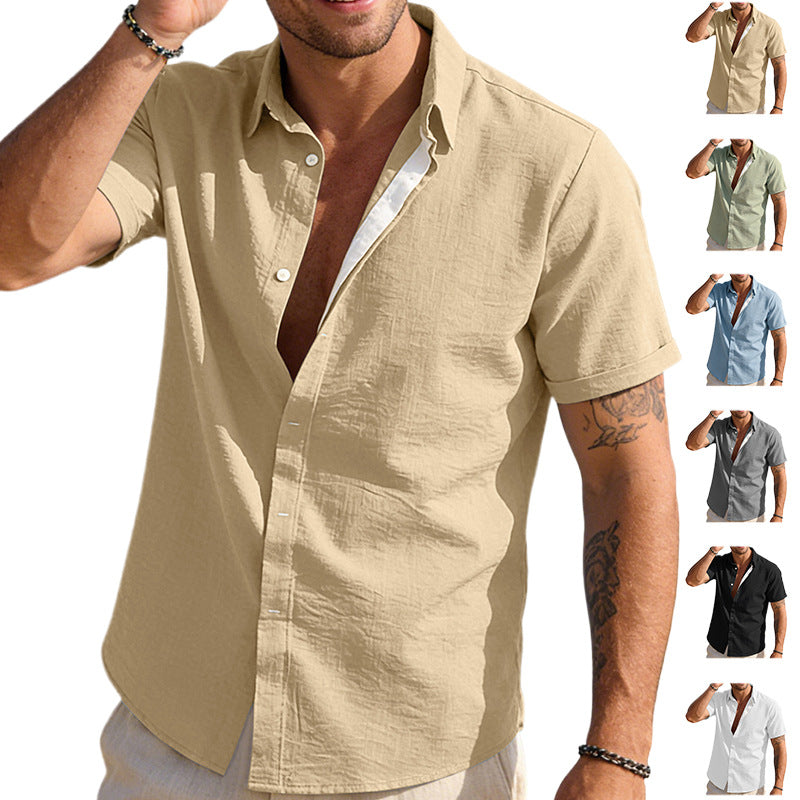 Marly Zurich Herren Kurzarmhemd mit Reverskragen - 4